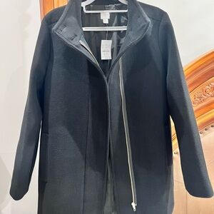 J. Crew Factory Black Trench Coat